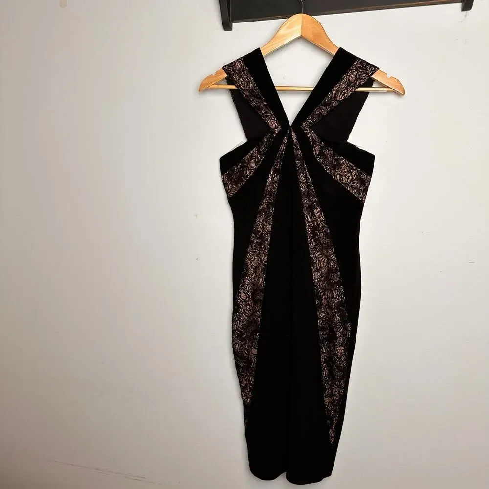 Adrianna Papell Dress Black Lace - Picture 7 of 11